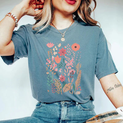 Aesthetic Wild Flower T-Shirt