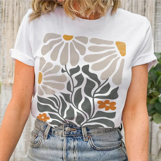 Boho Wildflowers Graphic T-shirt