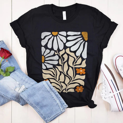 Boho Wildflowers Graphic T-shirt